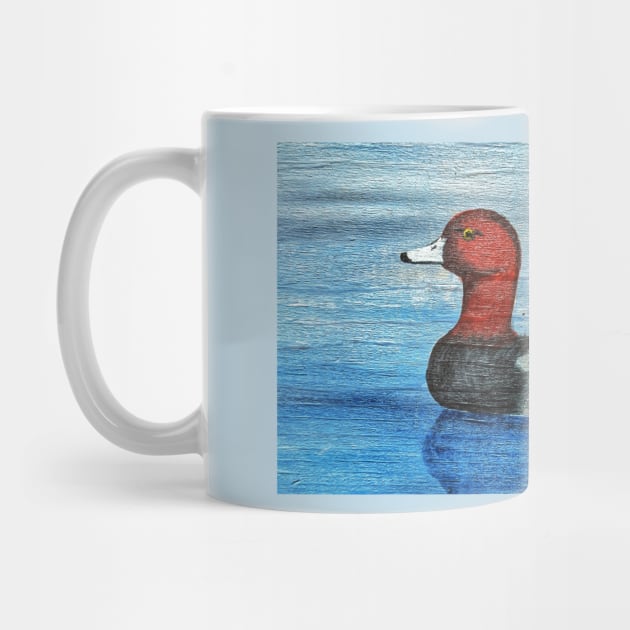 Redhead Duck on the Lake by Matt Starr Fine Art